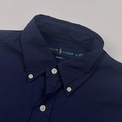 RALPH LAUREN ラルフローレン SLIM FIT BD ボタンダウン 長袖シャツ M/ネイビーメンズ