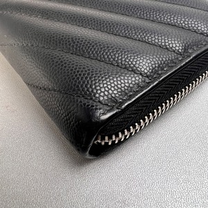 SAINT LAURENT  レザー 長財布 ブラック A-11733