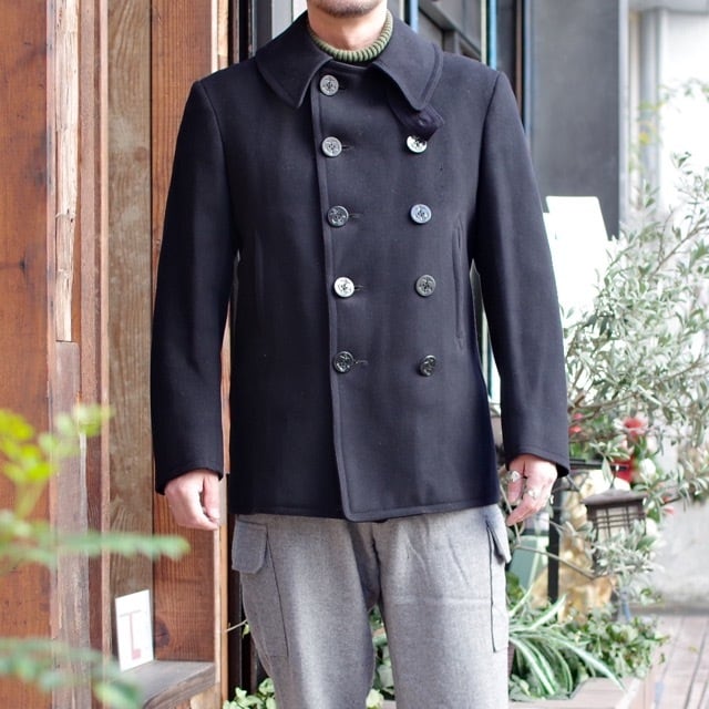 1940s US NAVY PEA COAT / 40年代 USN 10ボタン ピーコート | 古着屋