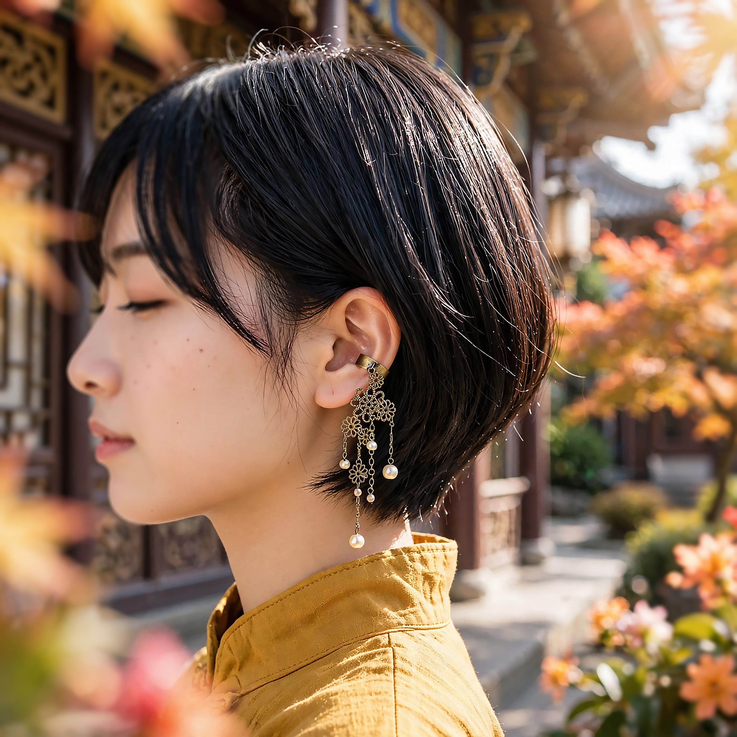かたっぽイヤーカフ「この夜の香り」