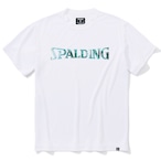 【SPALDING】Ｔシャツ ウォールペイントロゴ ホワイト
