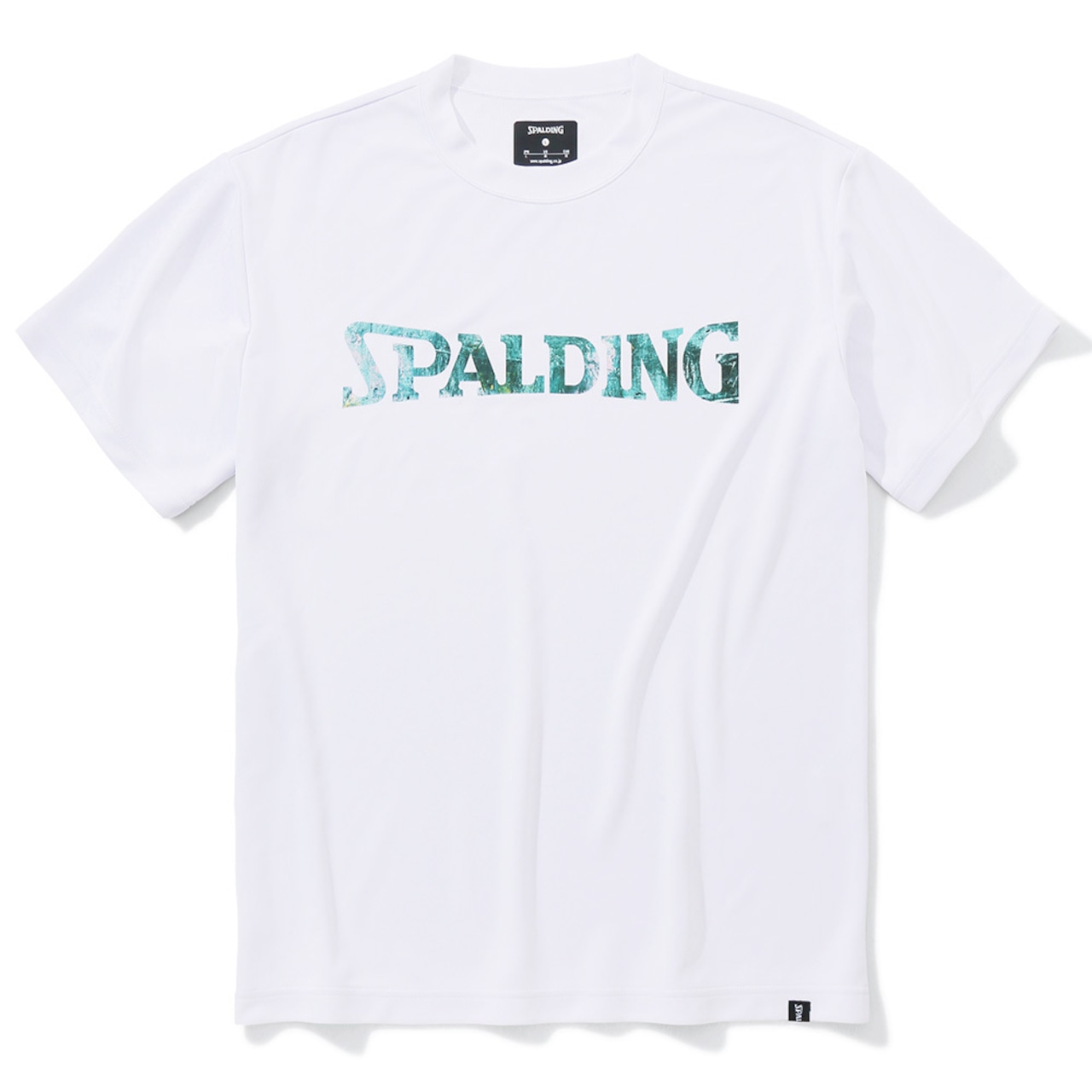 【SPALDING】Ｔシャツ ウォールペイントロゴ ホワイト
