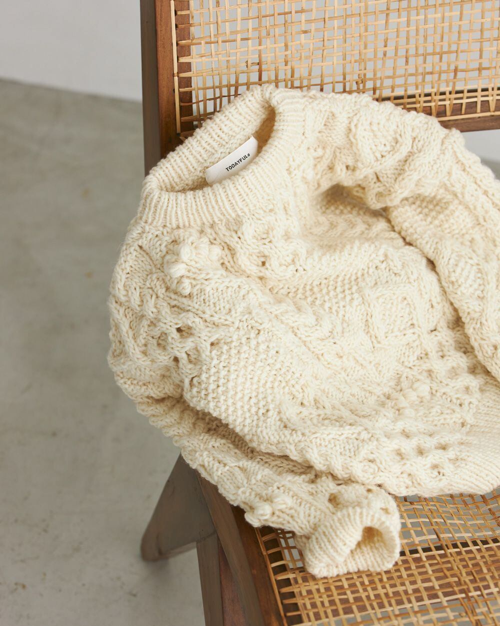 TODAYFUL 完売 Hand Knit Blanket インテリア