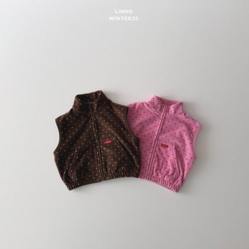 LINDO［取寄］mini dot vest 25winter