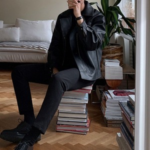 フラップフェイクレザーブルゾン　MT0080400