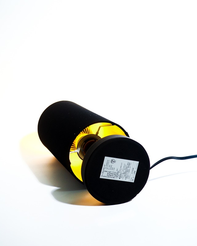 Black slender-shade lamp