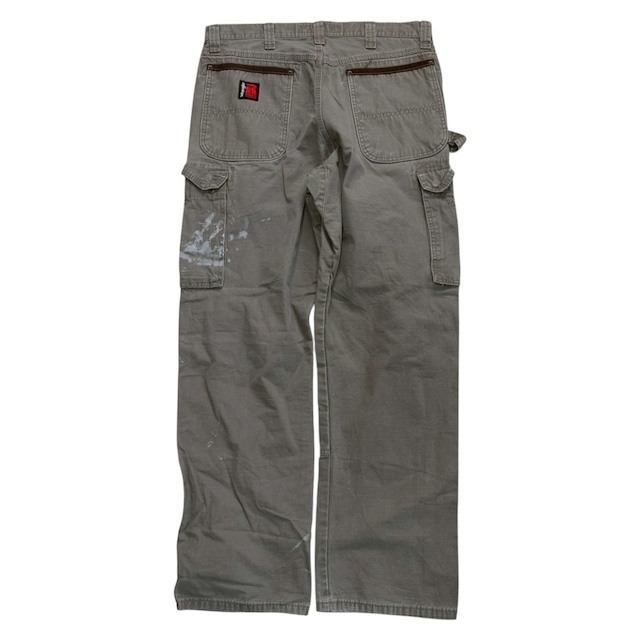 【W34×L32】wrangler  デニムペインターパンツ 革パッチ