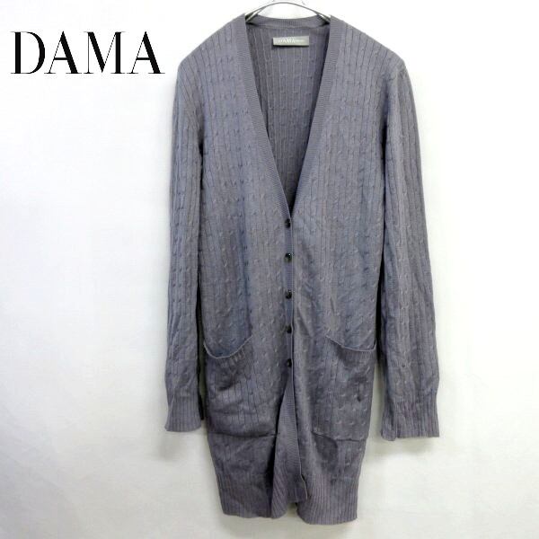 □DAMA/ダーマコレクション/シルク・カシミヤ混/長袖vネック
