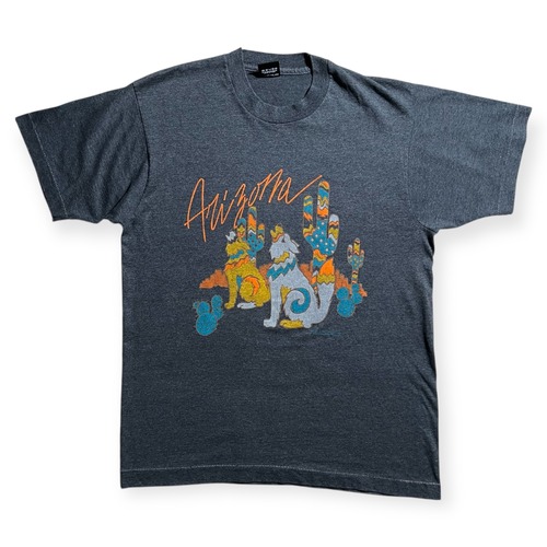 90s "SCREEN STARS” Wolf Gray T-Shirts / "スクリーンスターズ” 狼 グレー Tシャツ