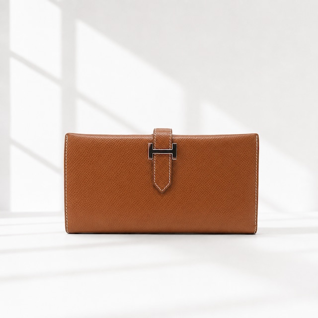 【HERMES】エルメス　べアンスフレ　二つ折り財布　