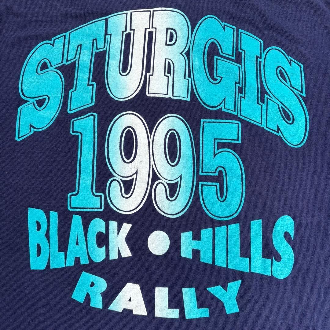 90s STURGIS Tシャツ XL スタージス ハーレー バイカー ネイビー | UC