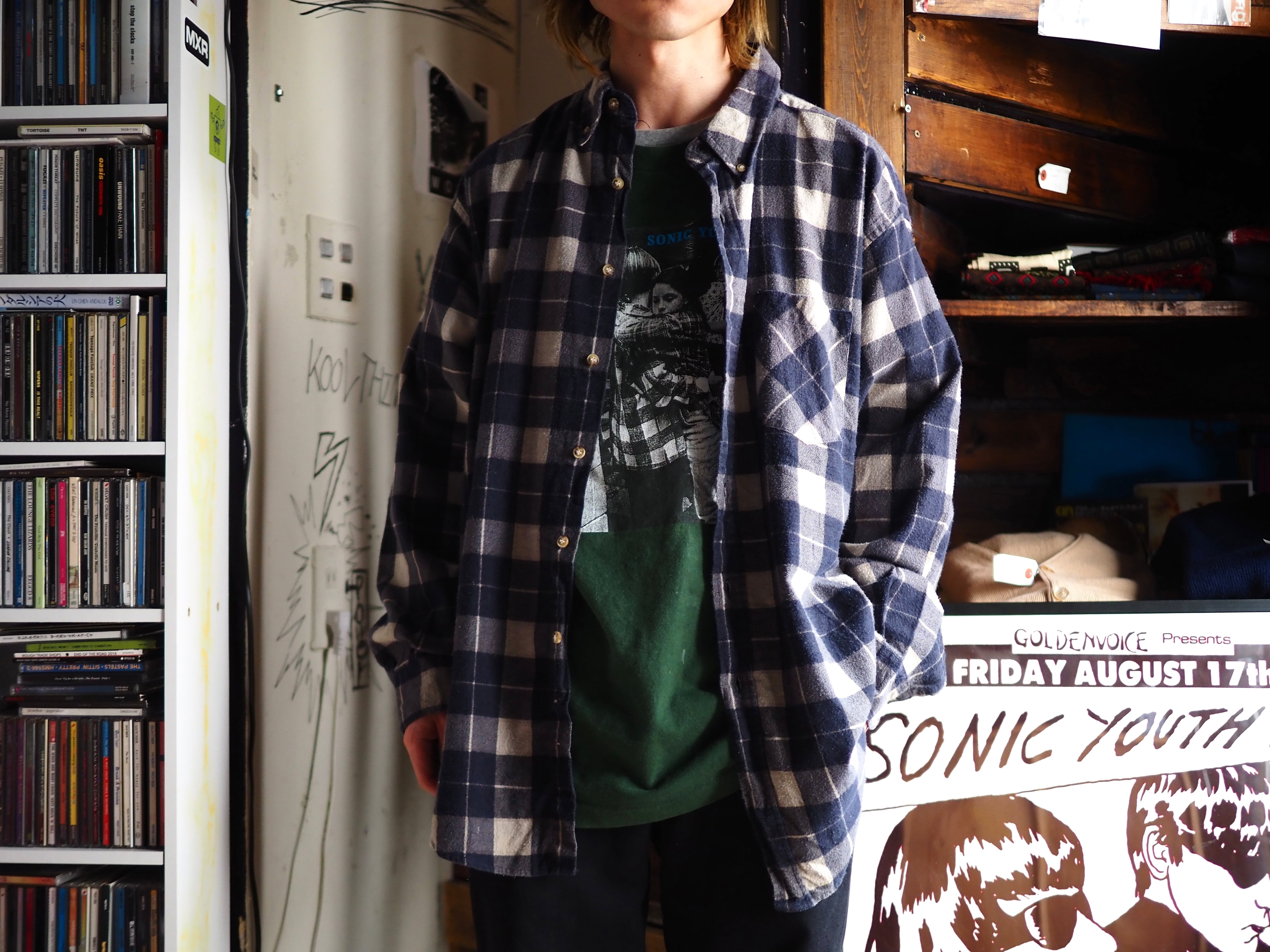 Alternative! -1990's Old Flannel Shirt チェック プリント 