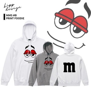 LIPP 「"m’s Red Face" Foodie White/Gray」