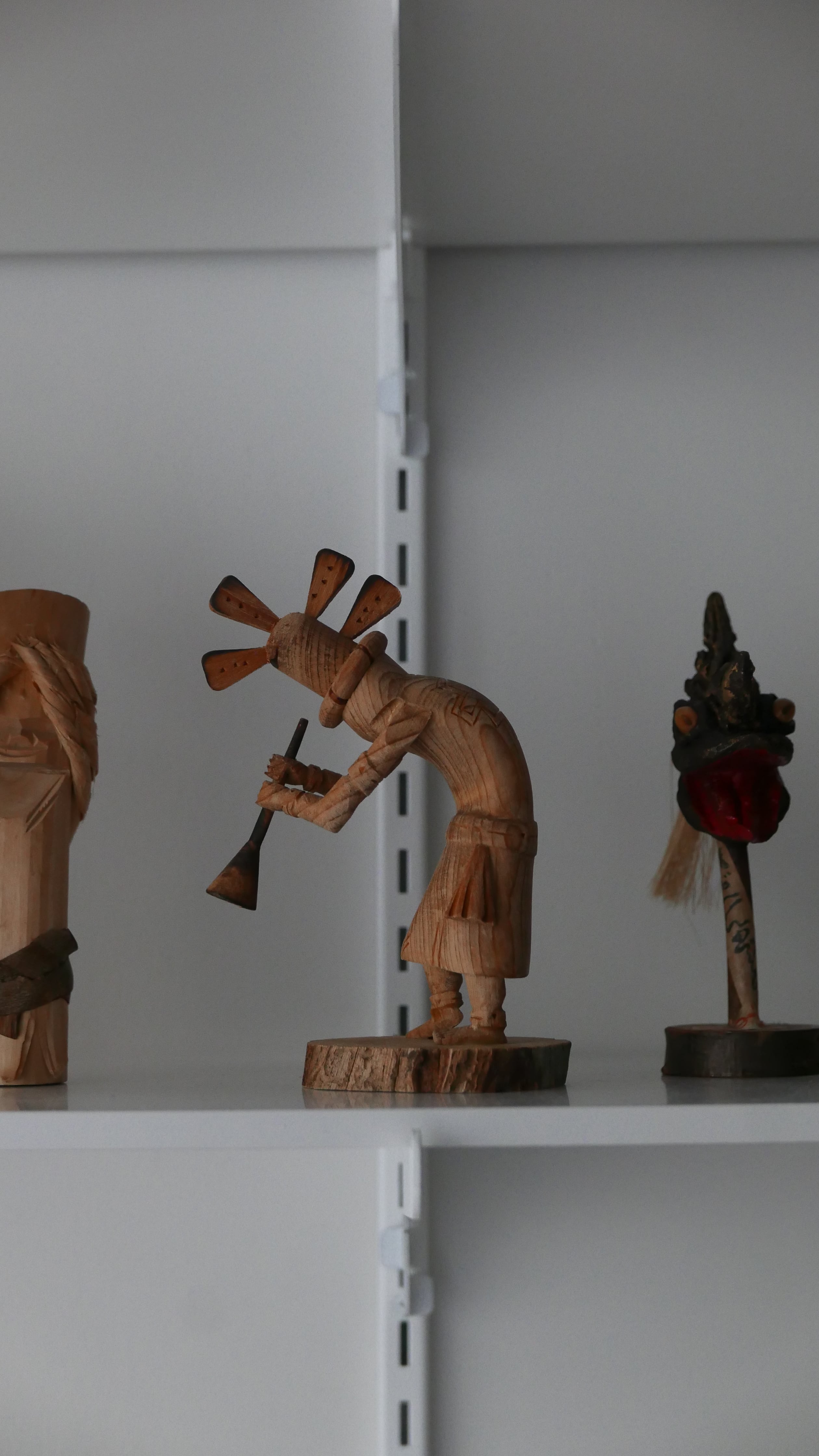 old kachina doll , kokopelli " robert pratero "