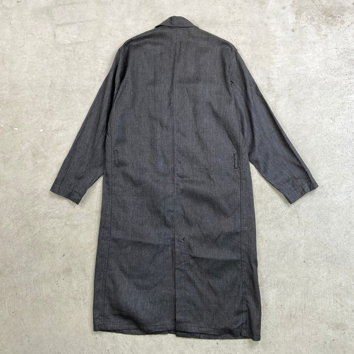 50s フレンチ ブラックシャンブレーコート ヴィンテージ ユーロ 古着 DEAD STOCK NOS 50年代 ブラックシャンブレー 黒シャン フレンチワーク