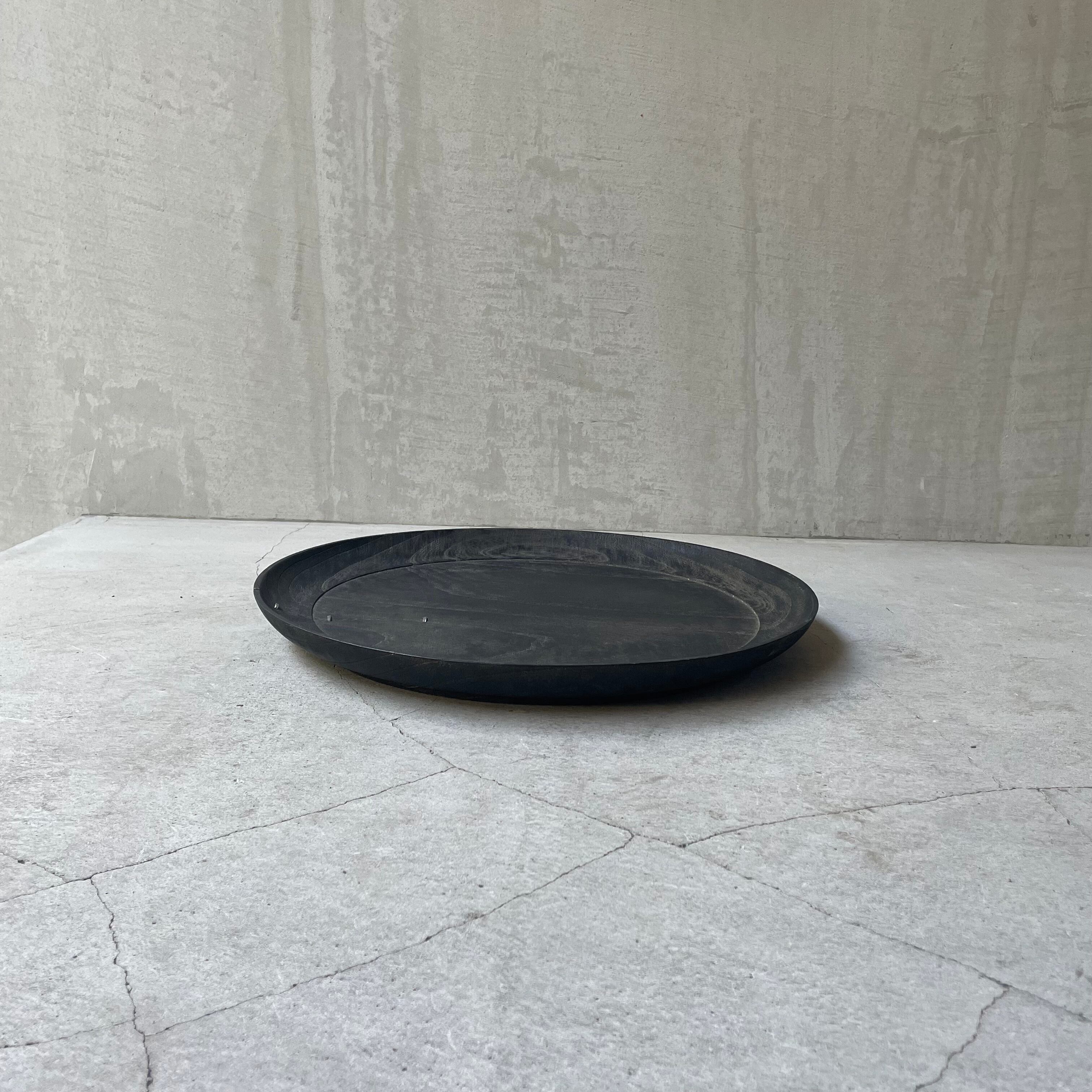 下尾Design 黒浮様歪椀