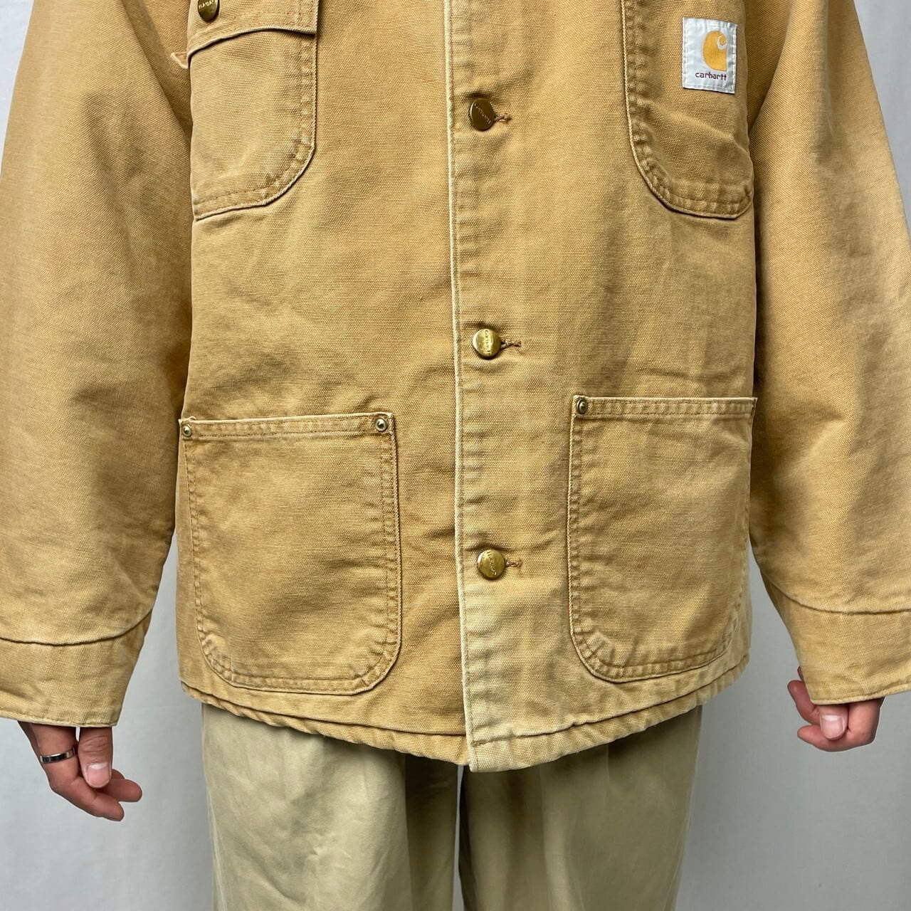90年代 Carhartt カーハート ダック地 ミシガンチョアコート メンズL