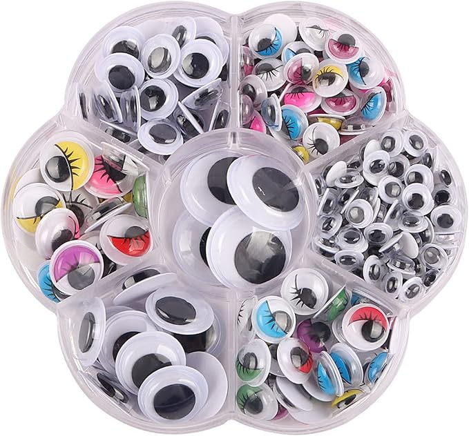 Hitasi 動く 目玉 動眼 目パーツ 黒 人形 目玉 ヘアボール ぬいぐるみ