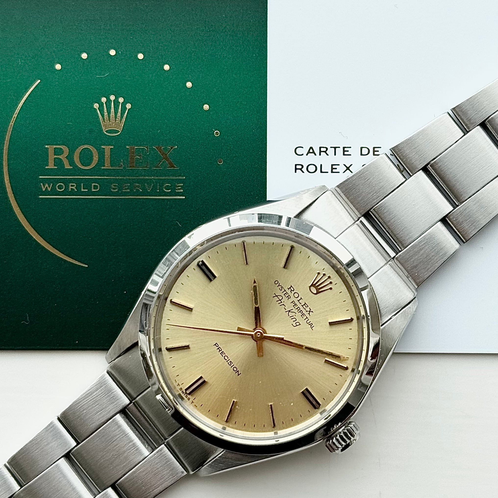 Rolex Oyster Perpetual Air King 5500 (30*****) Champagne Rolex Oyster Perpetual Air King 5500 (30*****) Champagne