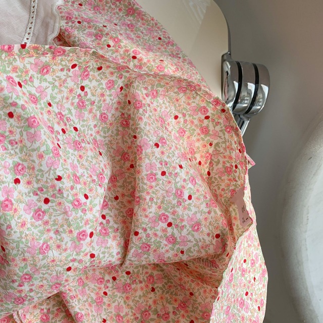【取り寄せ】big collar flower one-piece