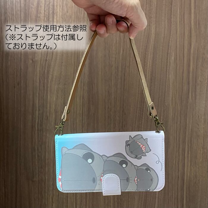 スタンド付き 両面印刷 手帳型 iphoneケース パグカップ（黒パグ）