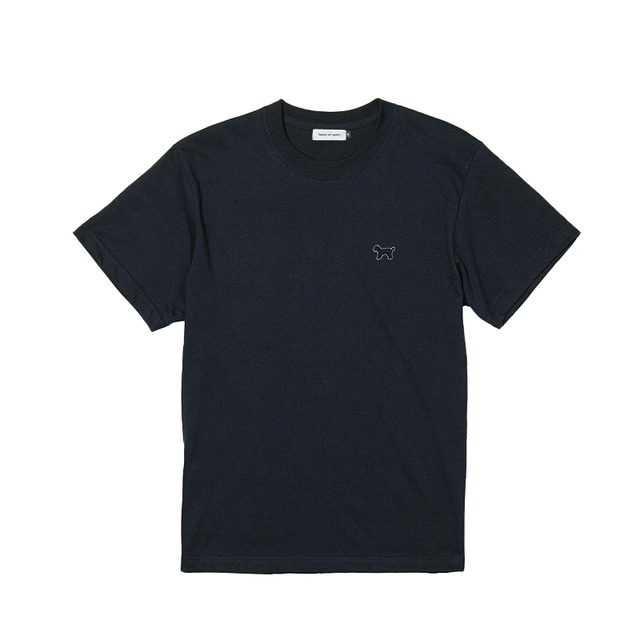 sideways logo T-shirt:Navy