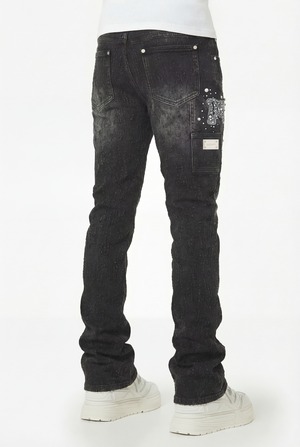 GUAPI /  obsidian black uzi denim
