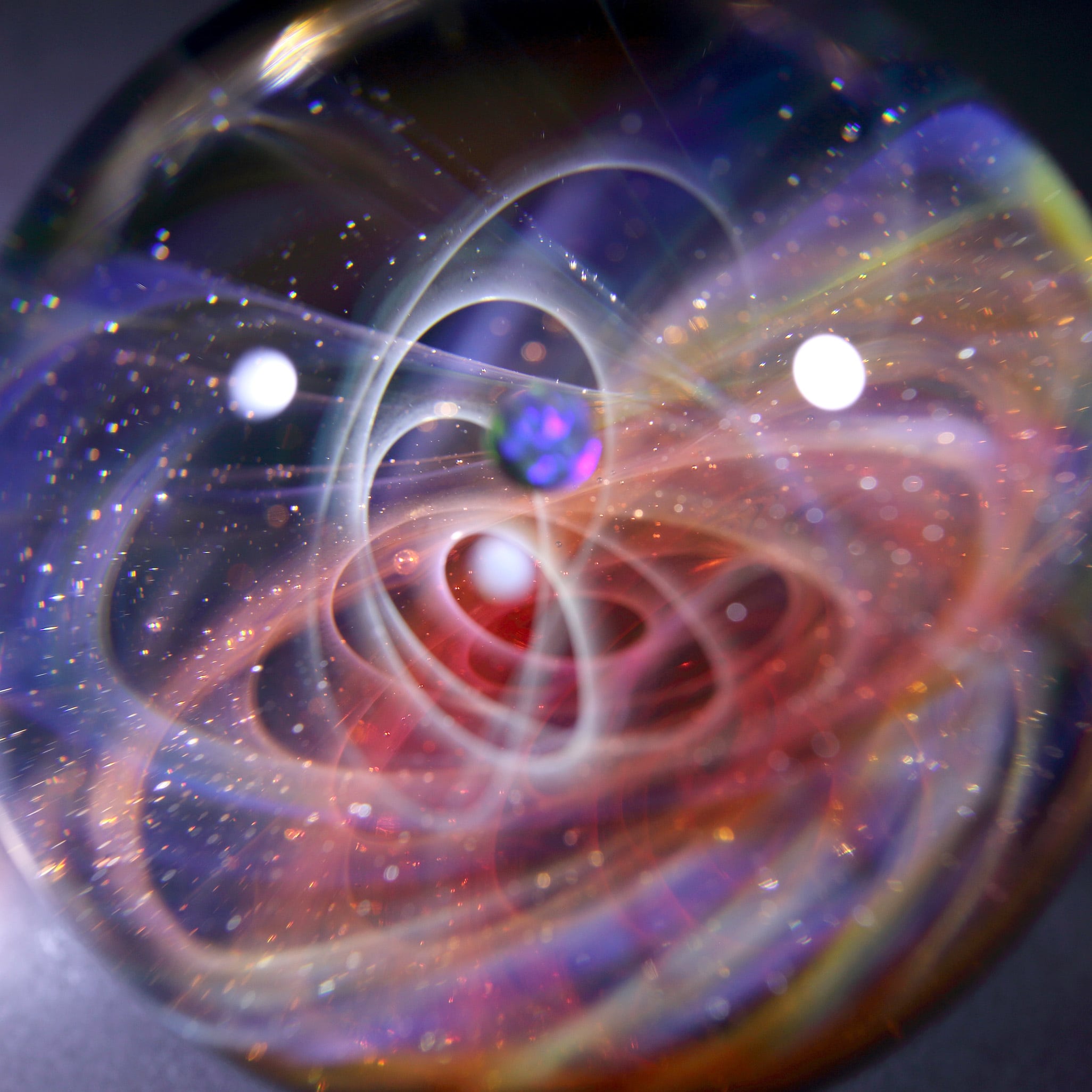58mm Galaxy Glass Marble 宇宙ガラスマーブル - オブジェ no.M283