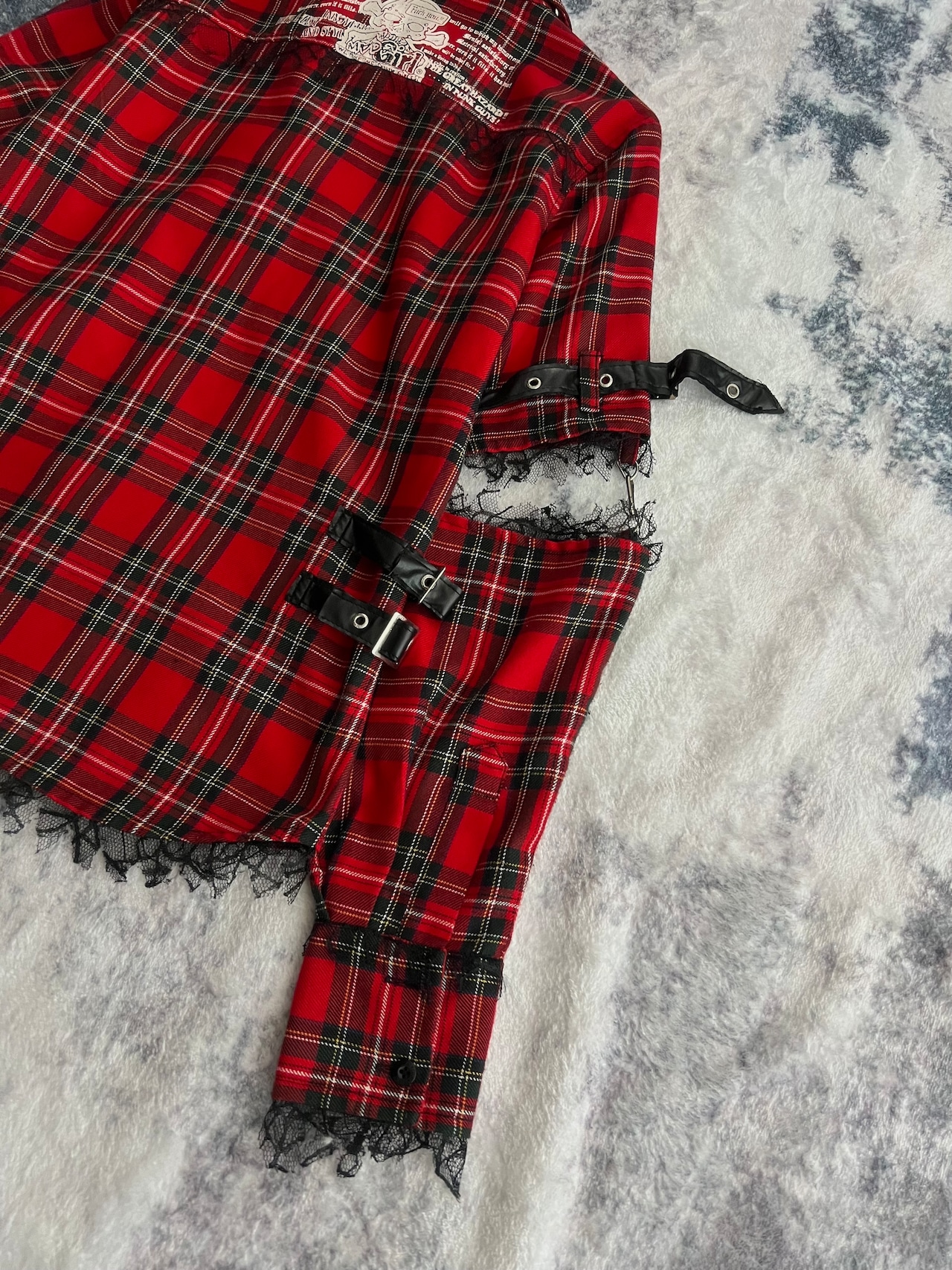 "MAD GirL"マッドガール Bondage Check Shirts