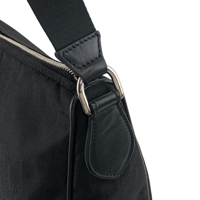 Christian Dior クリスチャン ディオール トロッター ショルダーバッグ ブラック ロゴ チャーム ジャガード vintage ヴィンテージ オールド j6p3d4