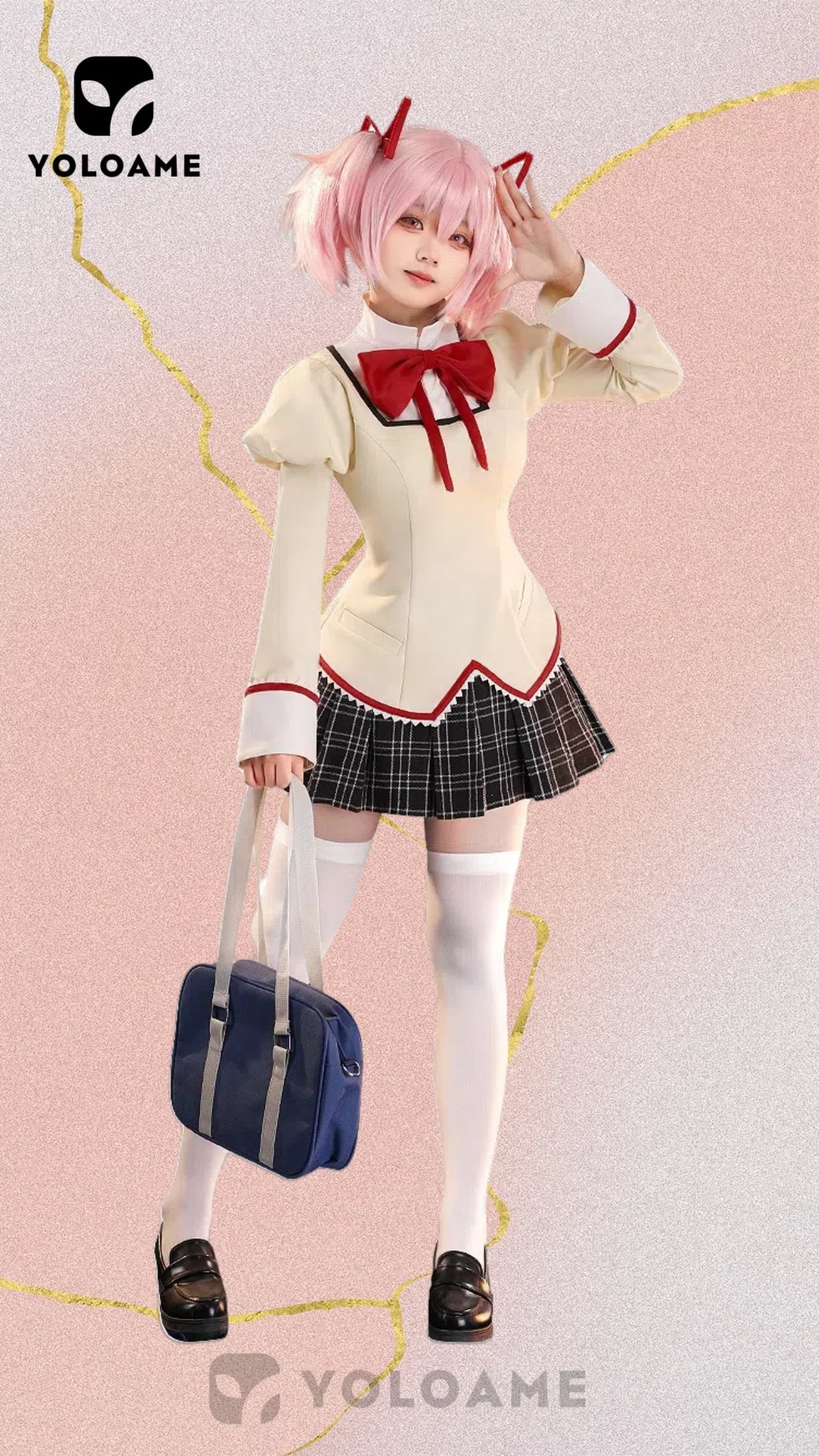 魔法少女まどか☆マギカ まどか 鹿目まどか コスプレ衣装【三分妄想 1