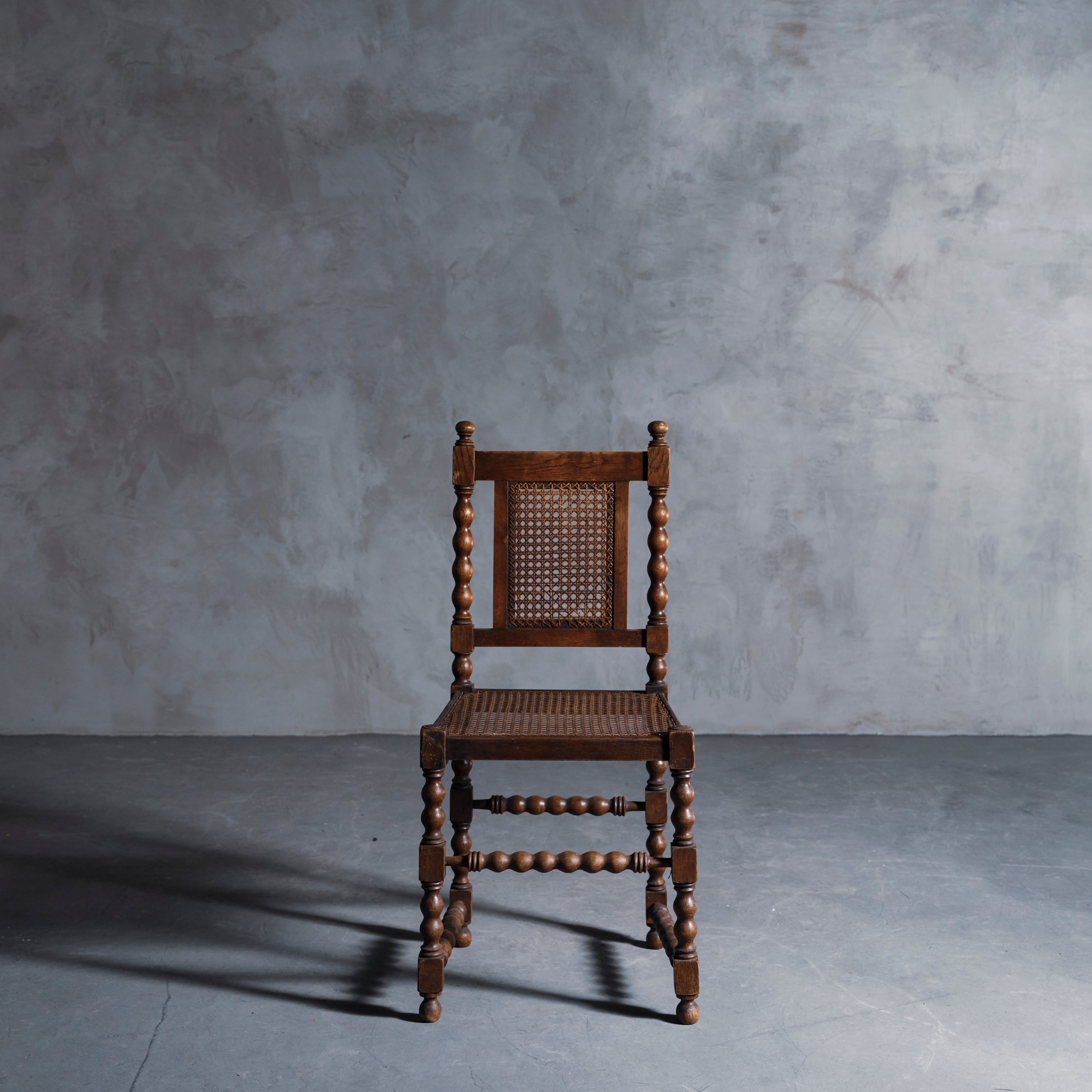 チェア/アンティークボビンレッグチェアー/フランス家具/ヨーロッパアンティーク/英国家具/ラタン