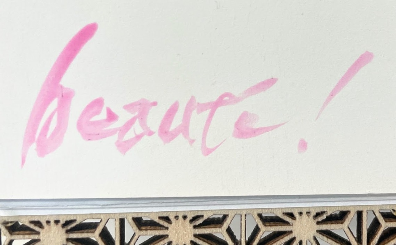 ポストカード(淡桃)　「美 beauté!」