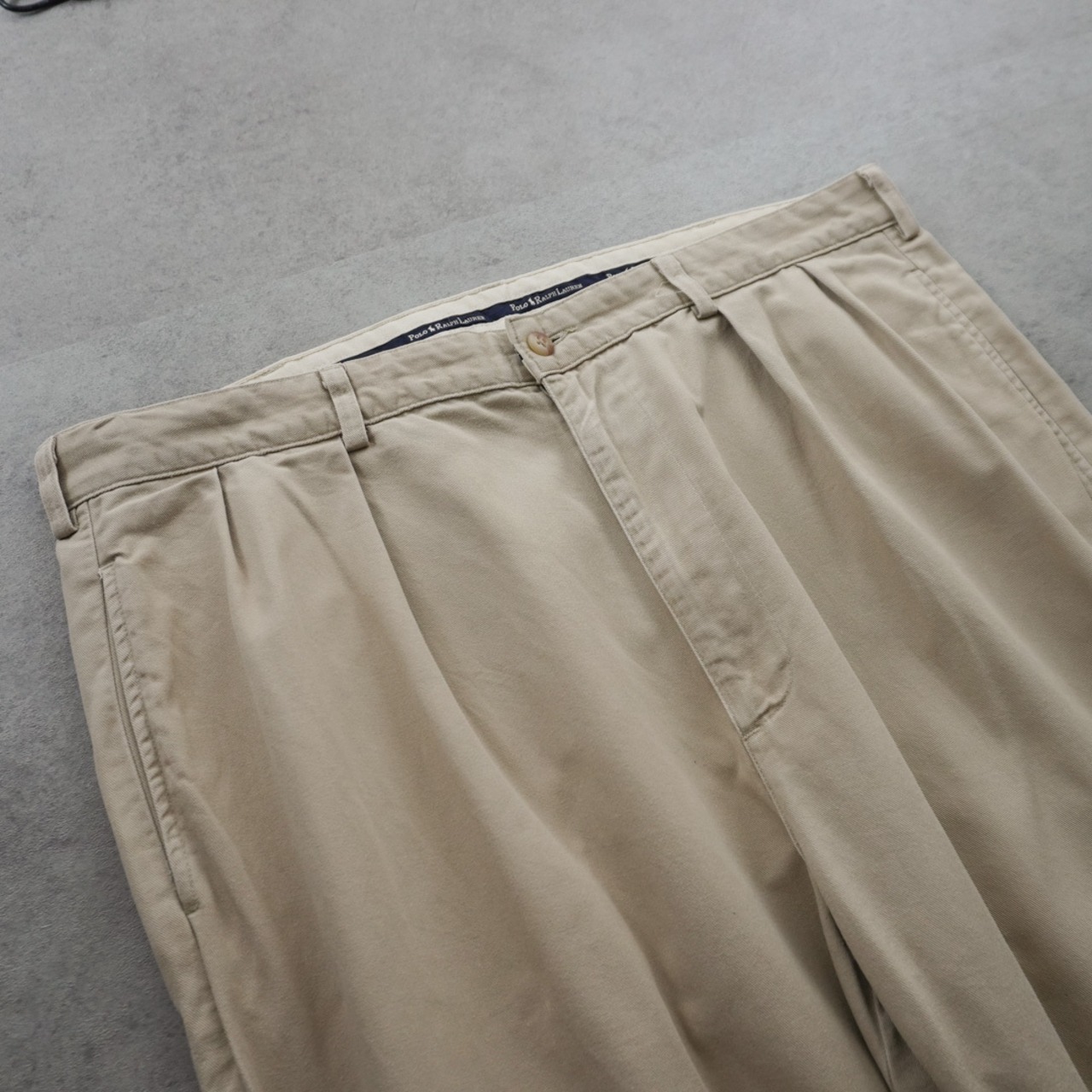 90s Polo by Ralph Lauren POLO CHINO ANDREW "made in USA" beige [W37L30.5相当] 古着 - 4