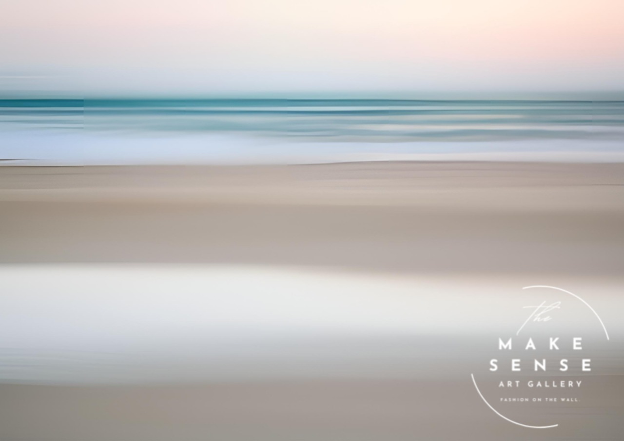 Sea of Fantasy Ⅱ｜幻想的な海景フォトアートポスター｜静寂と光が溶け合う癒しのブルートーンインテリアA2ポスター