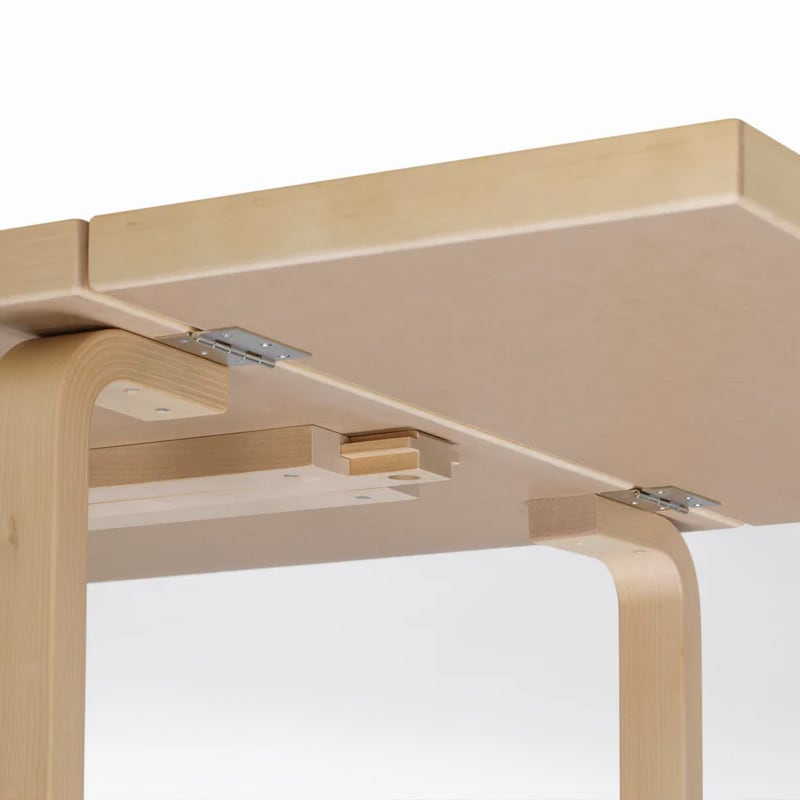 DL81C ドロップリーフテーブル（79-112.5×75）クレイ/ウォルナット