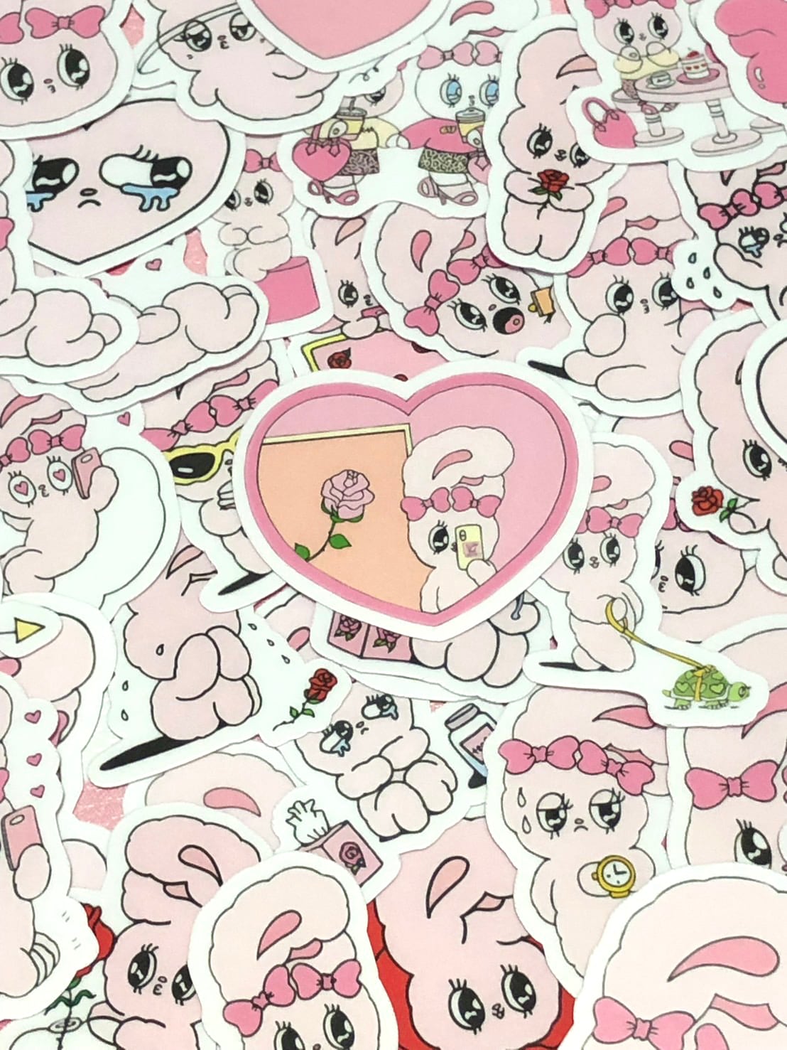 40枚 エスターバニー1 防水ステッカー シール | aboo