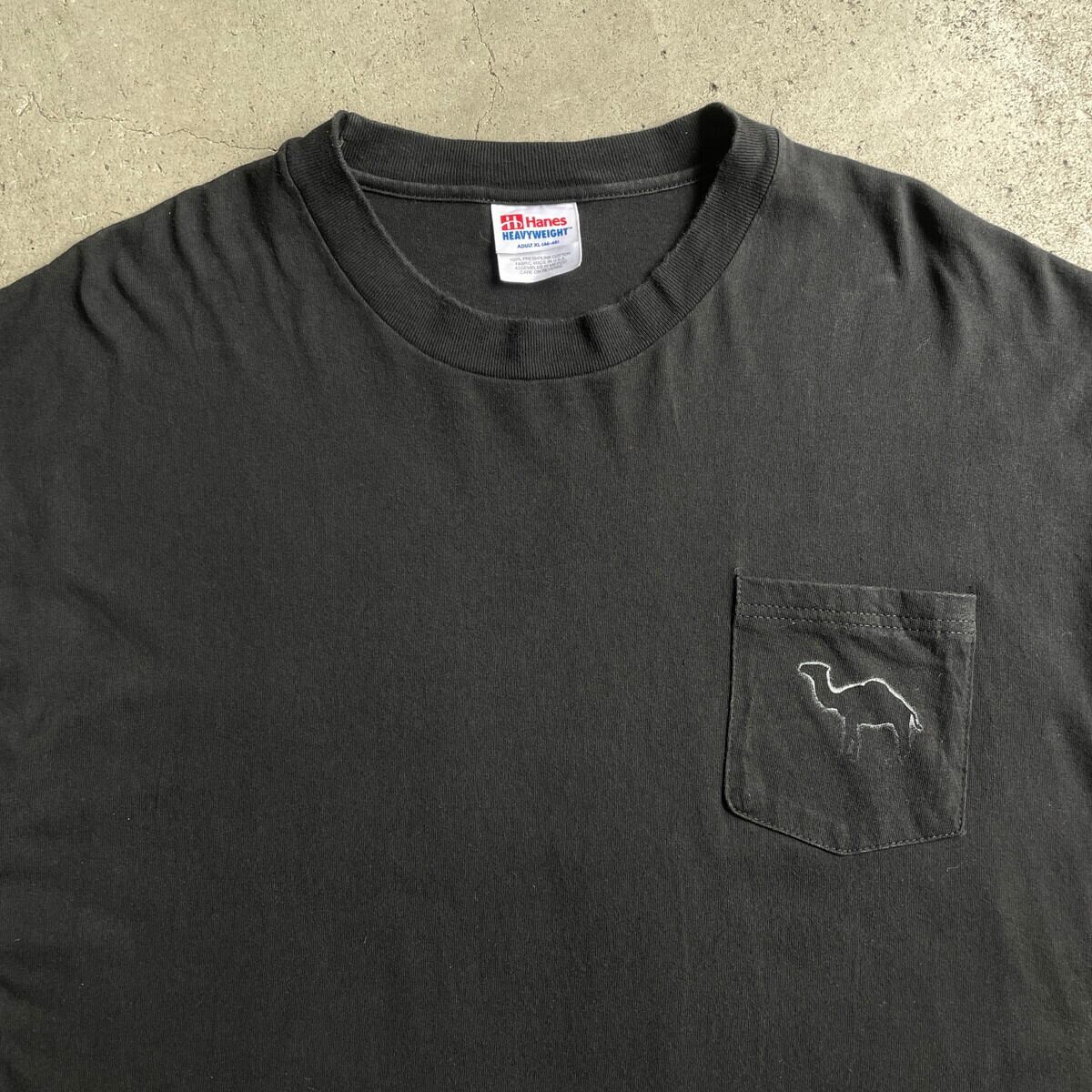 90年代 CAMEL キャメル タバコ ポケットTシャツ メンズXL 古着 ポケT 