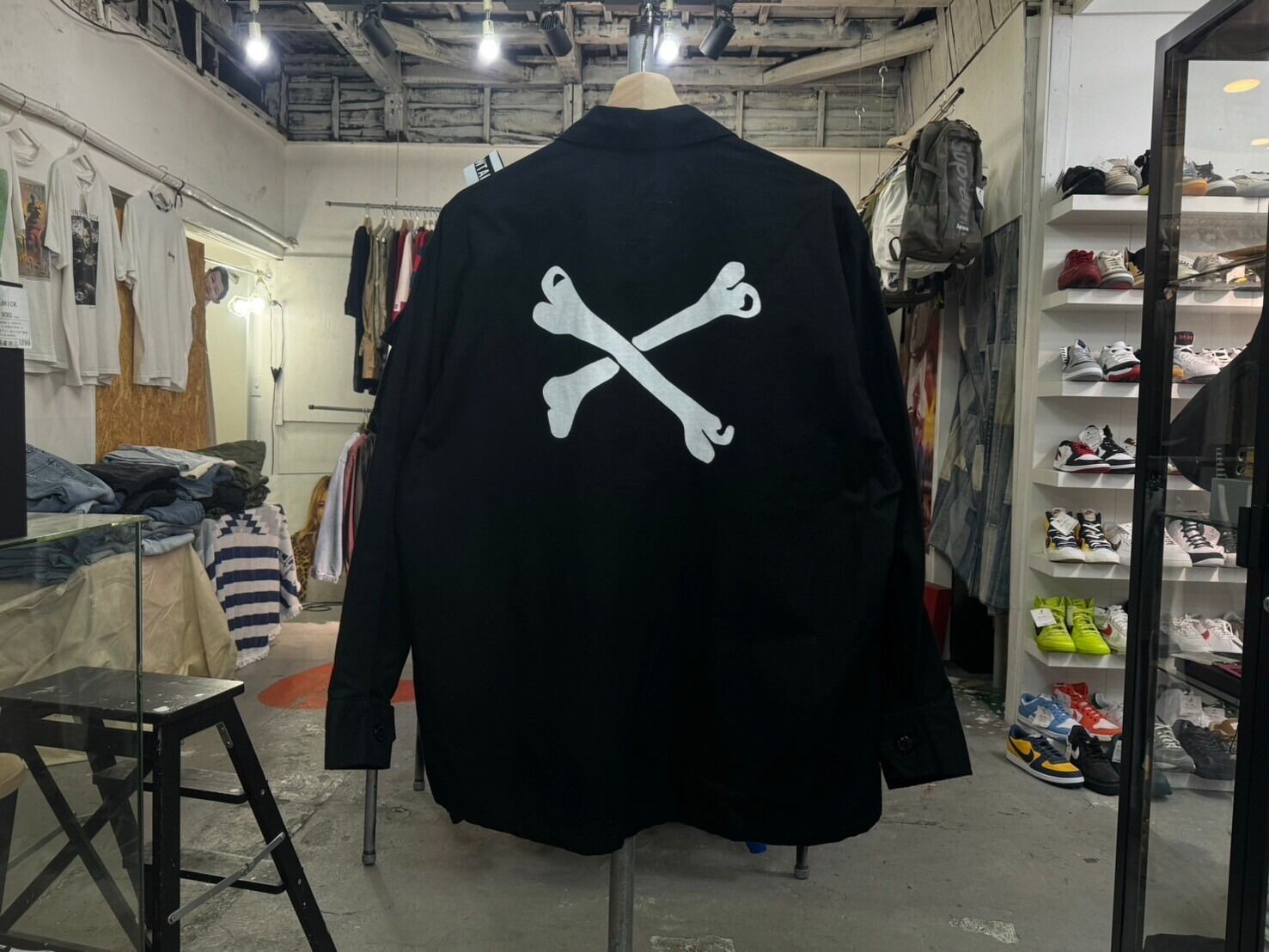 NEIGHBORHOOD × WTAPS JUNGLE LS SHIRT BLACK 01 192WVNHD-SHM01S 