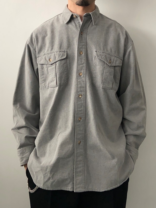 EDDIE BAUER / CHAMOIS CLOTH SHIRT