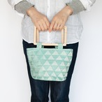 flowerepot bag S [trees / mint green]