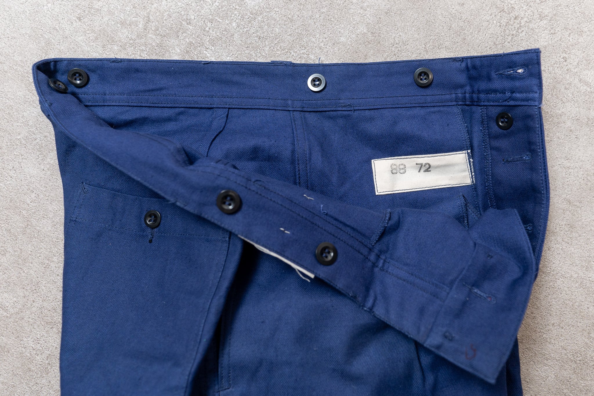 DEADSTOCK】1960s French Army Cotton Twill Trousers 実物 フランス軍