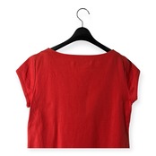 ROSSO35 ロッソ GENOVA フレンチ ワンピース サイズ 44 /ピンクレッド系/レディース/イタリア製