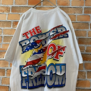 【FRUIT OF THE LOOM】 両面ビッグプリント Tシャツ USA古着 バックプリント