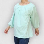 爽やかでシワになりにくい 襟タックブラウス｜ペパーミント｜サムネイル3