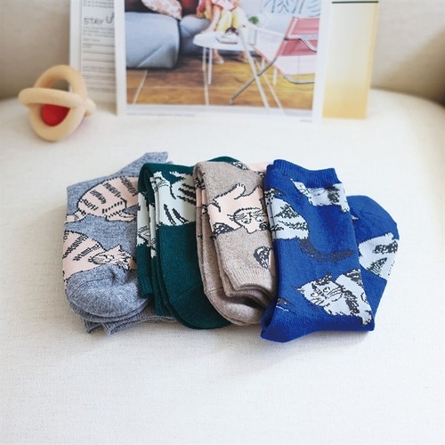 【松尾ミユキ】キャットウールブレンドソックス Cat Wool Blend socks