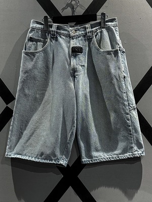 【X VINTAGE】"BOSS" Good Aging Loose Baggy Denim Shorts