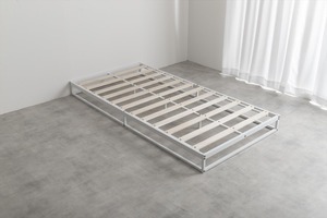 【シングル】Knok パイプすのこベッド(マットレス付き)