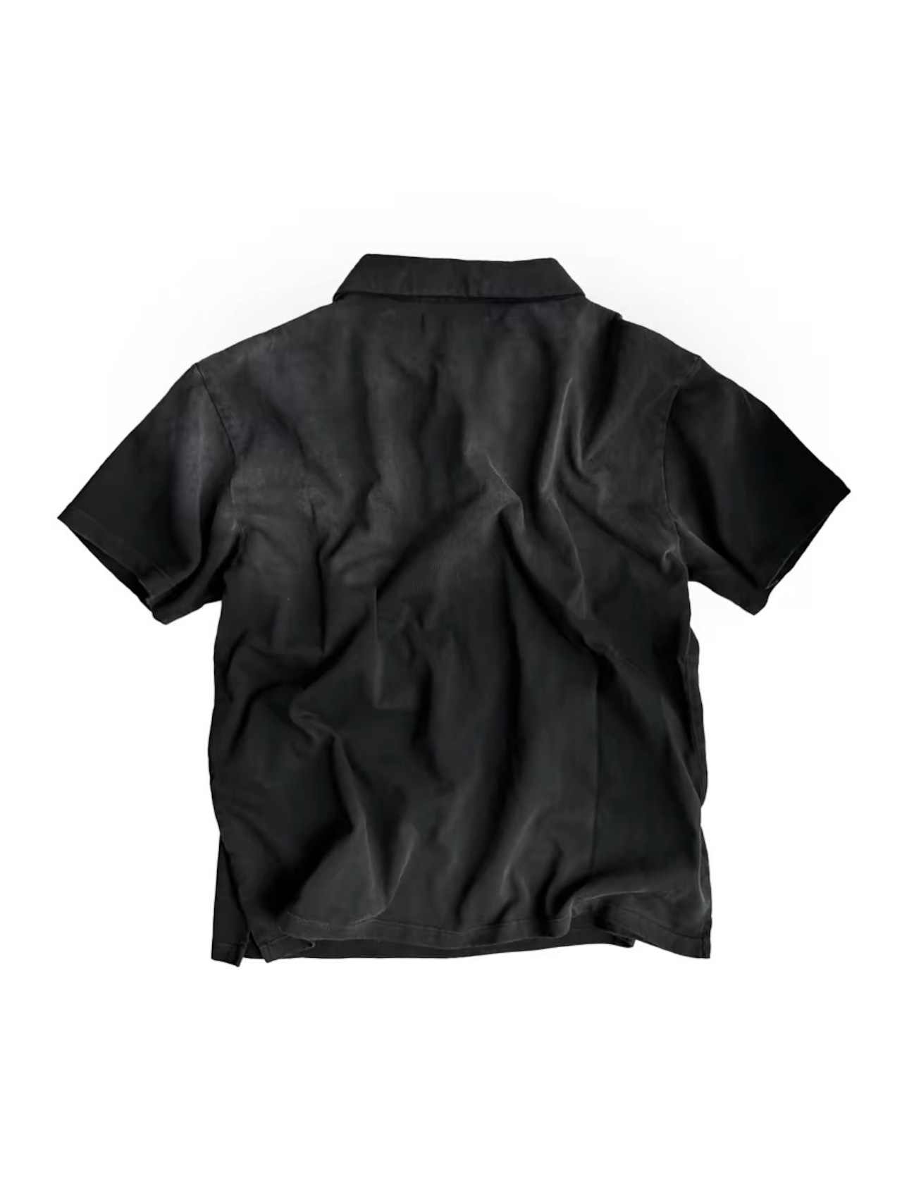 【CinderVein】X-Ray Teeth Distressed Polo Shirt