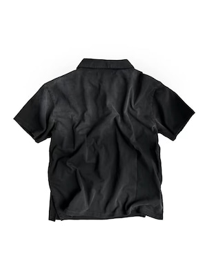 【CinderVein】X-Ray Teeth Distressed Polo Shirt